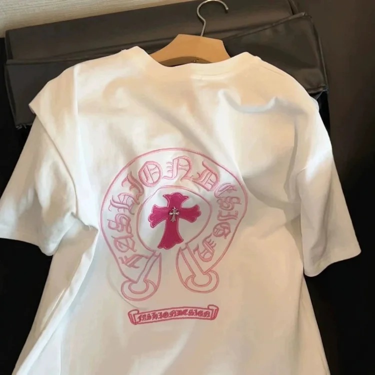 Chrome Hearts CH Embroidered Cross Short-Sleeve