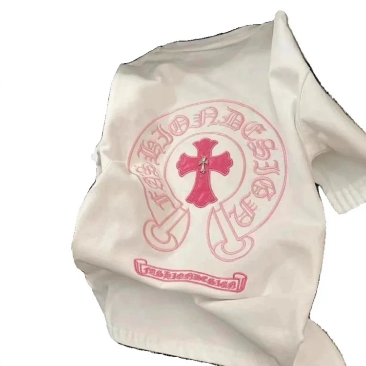 Chrome Hearts CH Embroidered Cross Short-Sleeve