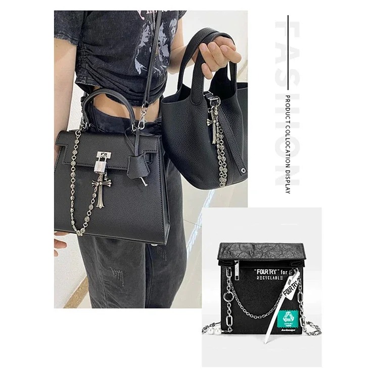 Cro bag chain accessories single purchase vegetable basket bucket bag decorative short chain handbag hanging jewelry
