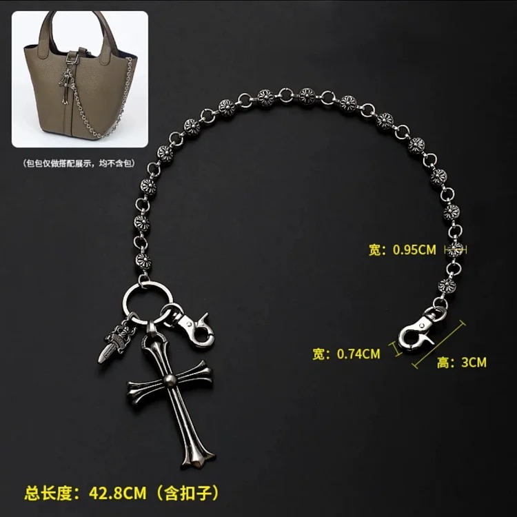Cro bag chain accessories single purchase vegetable basket bucket bag decorative short chain handbag hanging jewelry