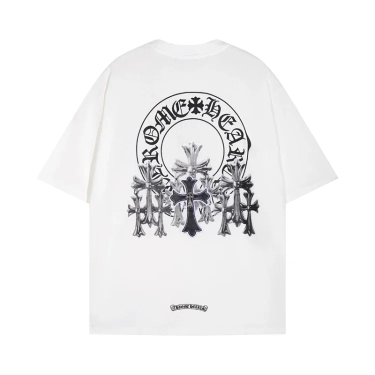 Chr Hert 24 new summer fashion brand short-sleeved European and American street short-sleeved T-shirt series for men and women image 4