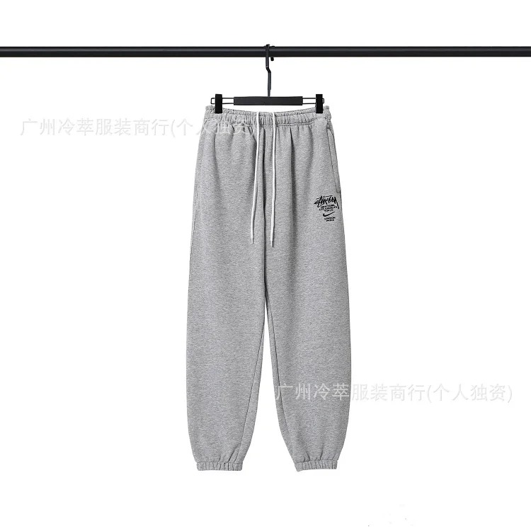 Spot European and American S letter co-branded series embroidery loose simple terry suit