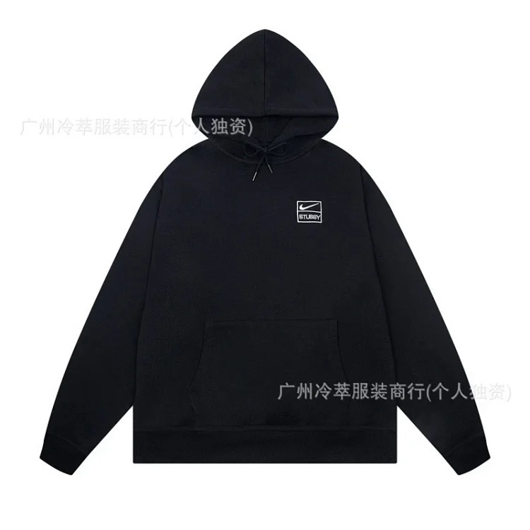 Spot European and American S letter co-branded series embroidery loose simple terry suit