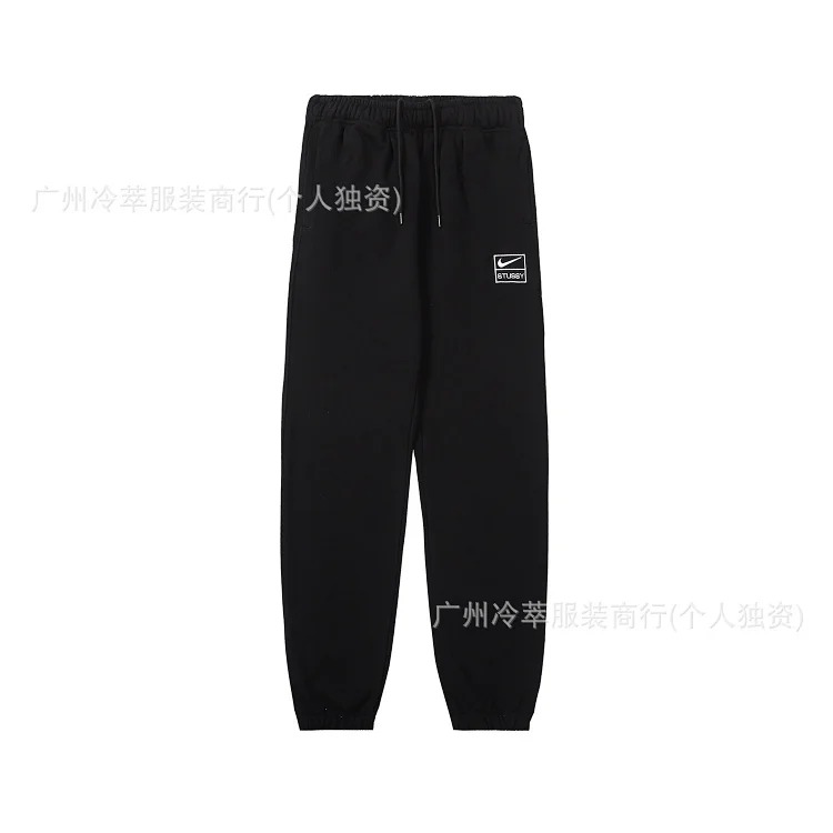 Spot European and American S letter co-branded series embroidery loose simple terry suit