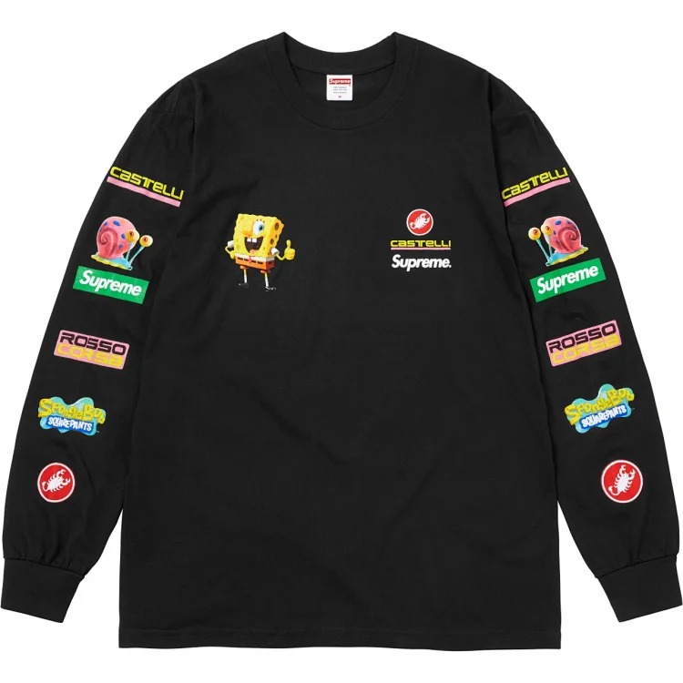 Sup number 99 printed loose long-sleeved round neck T-shirt wasteland style hot style ins trend