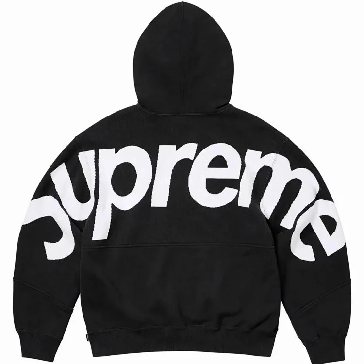 SupÓme FW 23 BIG LOGO JACQÓUARD HOODIE
