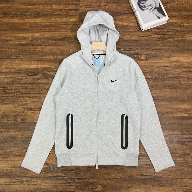 N.k co-branded printed sports zipper hooded sweatshirt