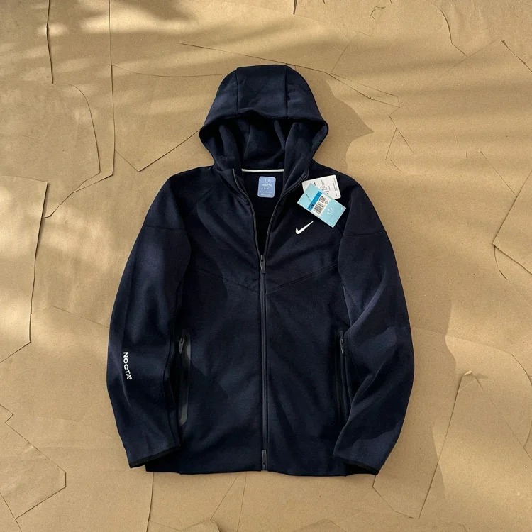 N.k co-branded printed sports zipper hooded sweatshirt