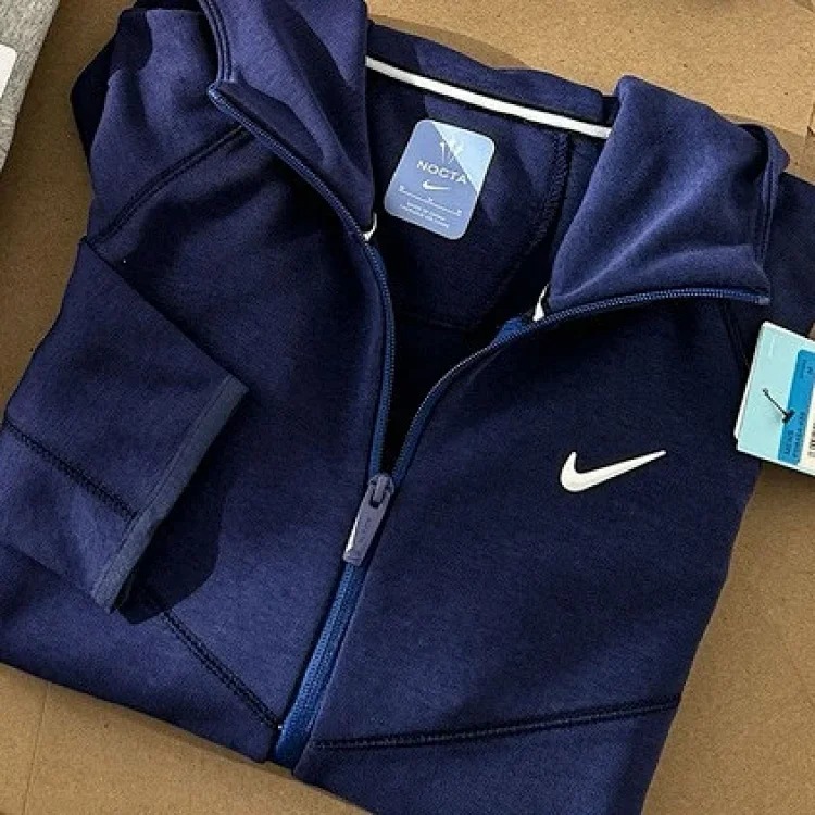 N.k co-branded printed sports zipper hooded sweatshirt