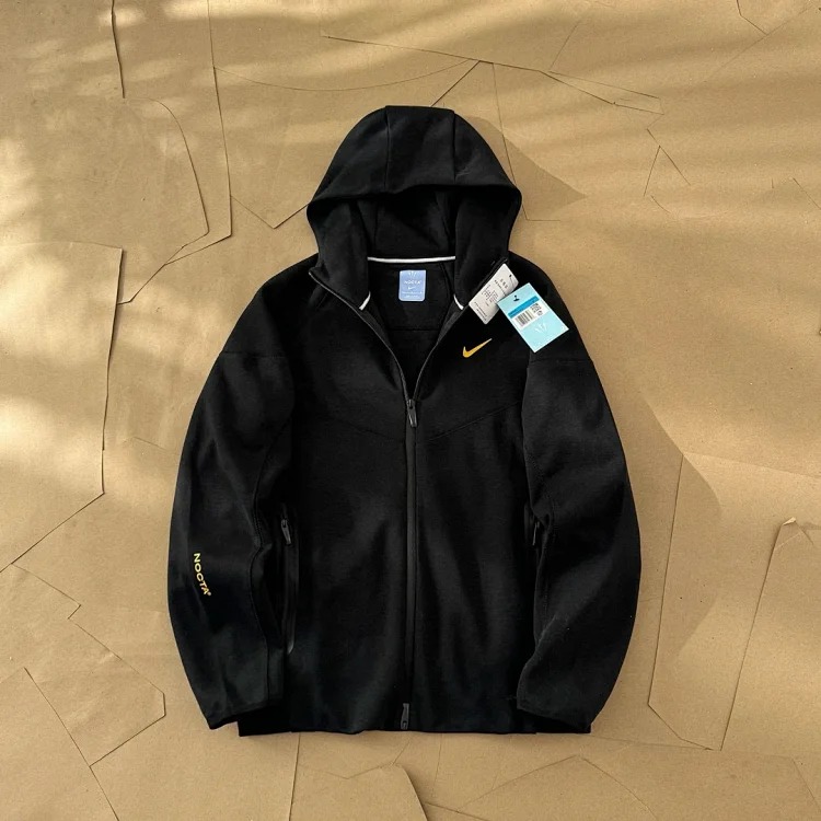 N.k co-branded printed sports zipper hooded sweatshirt