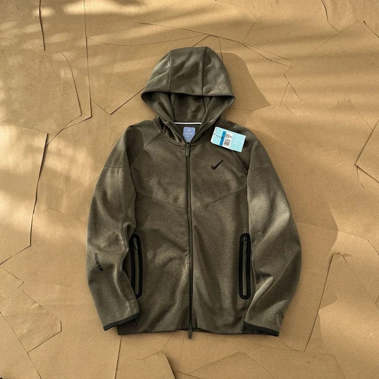 N.k co-branded printed sports zipper hooded sweatshirt