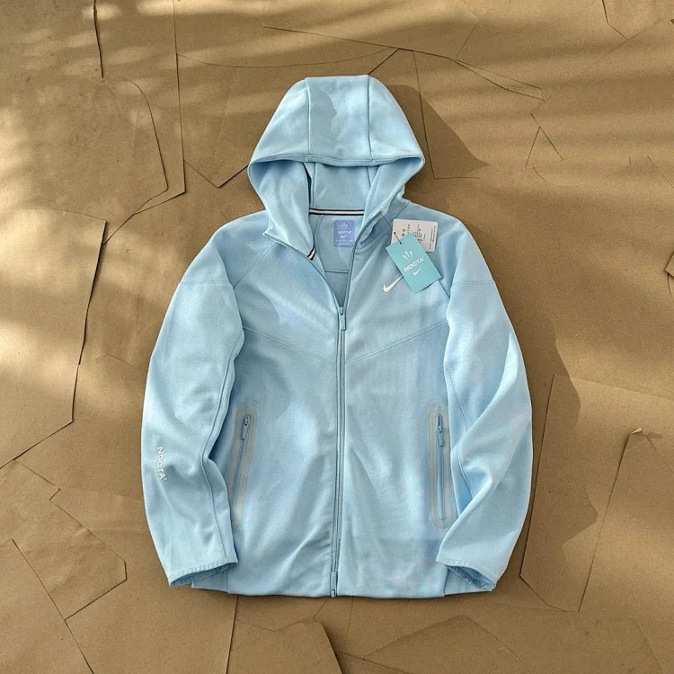 N.k co-branded printed sports zipper hooded sweatshirt