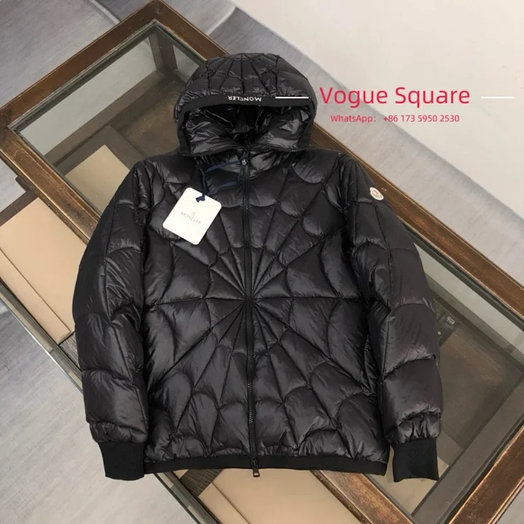 Moncle spider web hooded down jacket