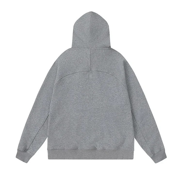 Aml hooded sweatshirt loose pullover sports and leisure hat fir men and women letters the same style casual