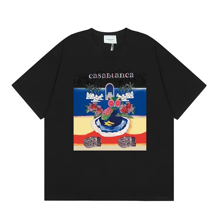 Casablanca Tennis Club mens and womens loose short-sleeved T-shirt(pic14) Casablanca Tennis Club men's and women's loose short-sleeved T-shirt