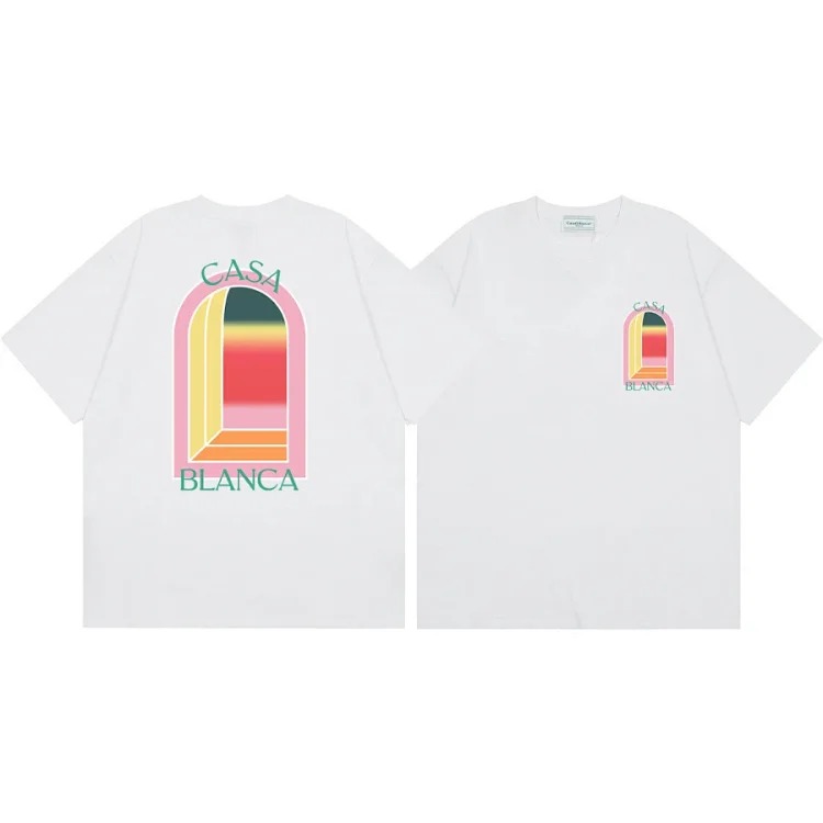 Casablanca Tennis Club mens and womens loose short-sleeved T-shirt(pic17) Casablanca Tennis Club men's and women's loose short-sleeved T-shirt