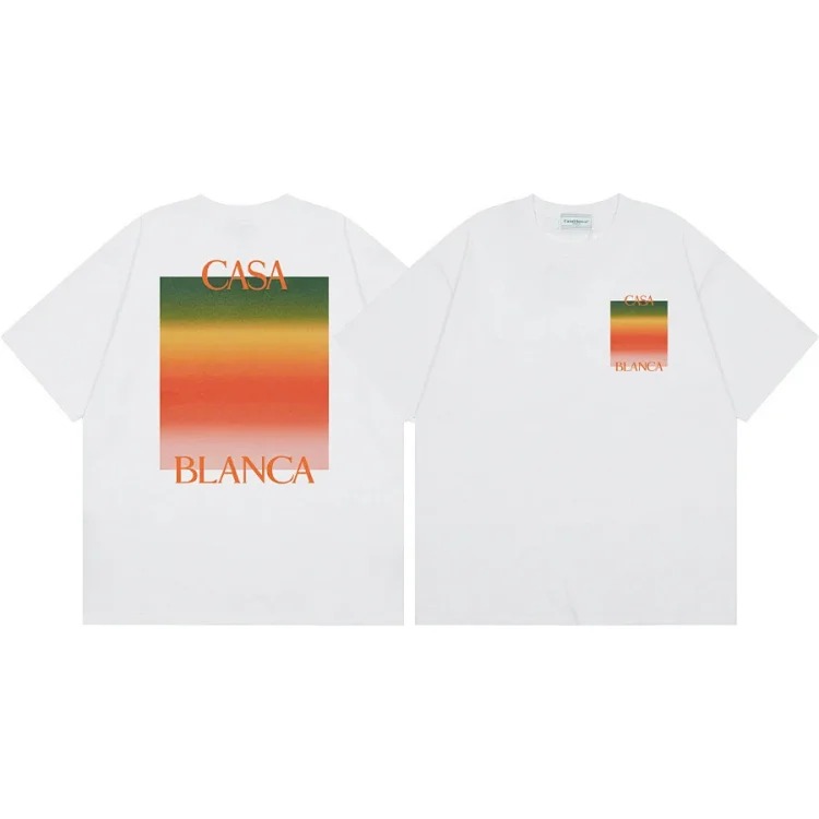 Casablanca Tennis Club mens and womens loose short-sleeved T-shirt(pic27) Casablanca Tennis Club men's and women's loose short-sleeved T-shirt
