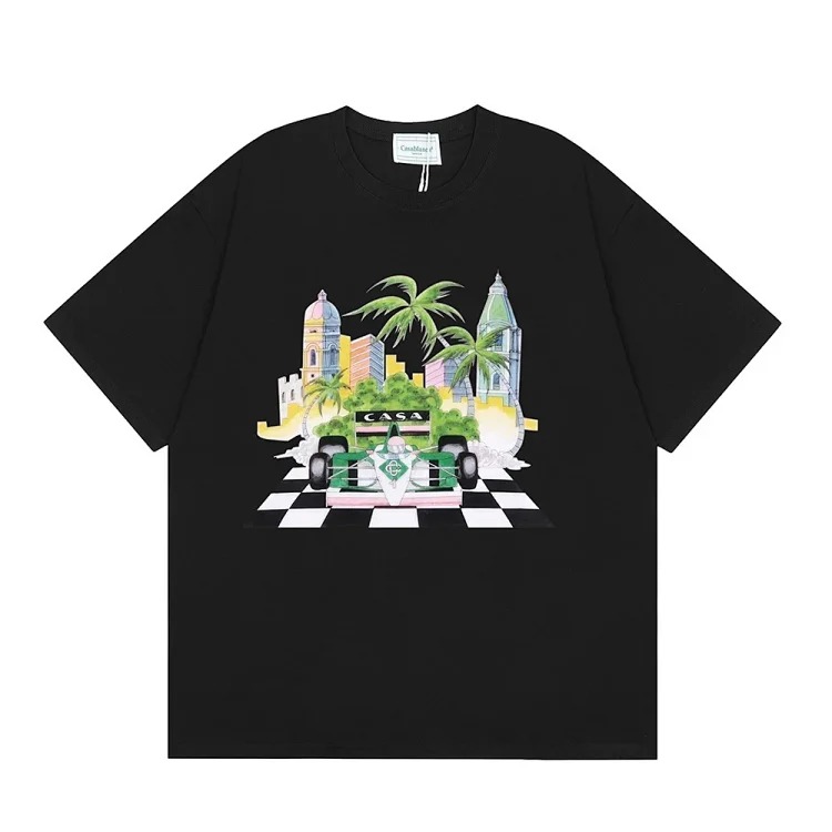Casablanca Tennis Club mens and womens loose short-sleeved T-shirt(pic28) Casablanca Tennis Club men's and women's loose short-sleeved T-shirt