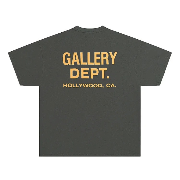 Asics Gallery basic style letter logo printed casual men's and women's loose short-sleeved T-shirt
