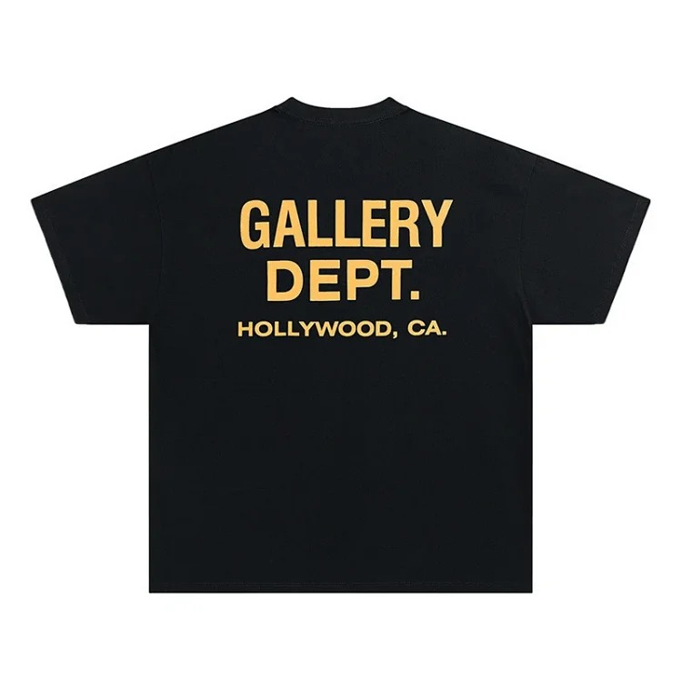 Asics Gallery basic style letter logo printed casual men's and women's loose short-sleeved T-shirt