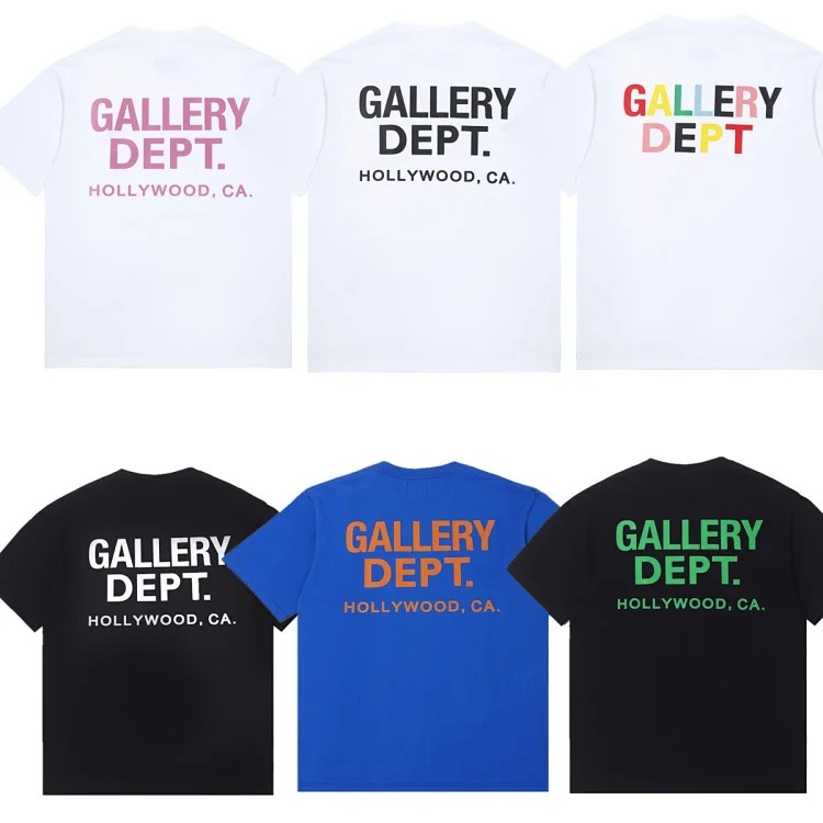 Asics Gallery basic style letter logo printed casual men's and women's loose short-sleeved T-shirt