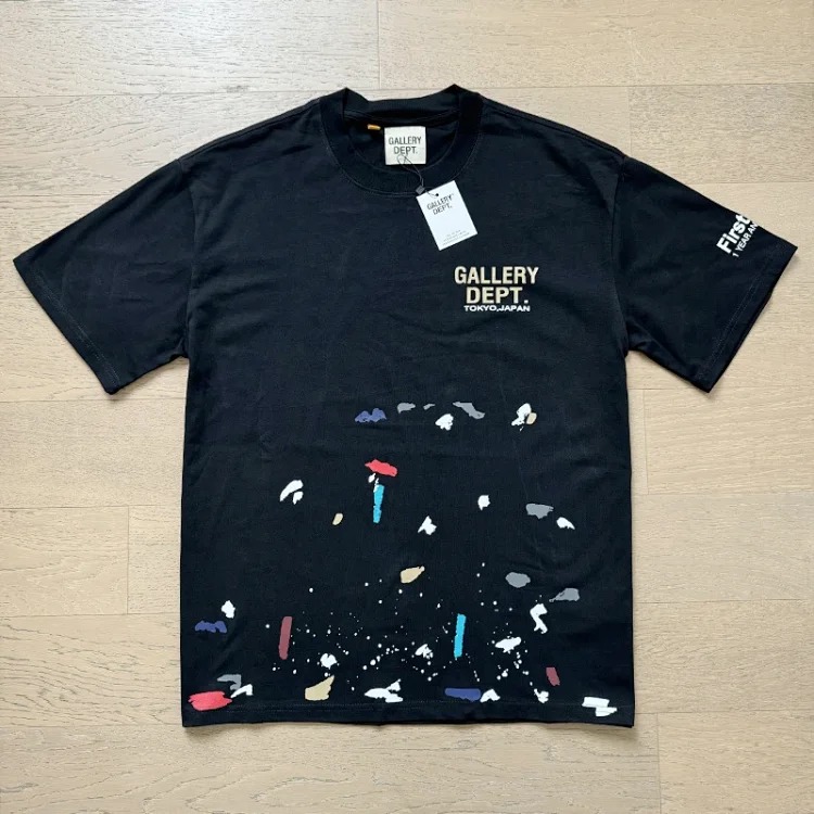 Asics Gallery basic style letter logo printed casual men's and women's loose short-sleeved T-shirt