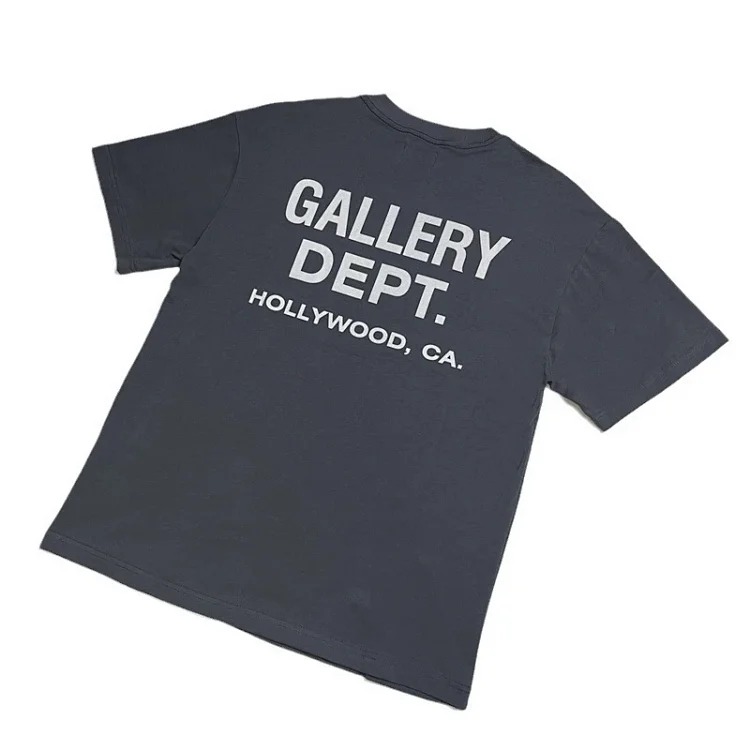 Asics Gallery basic style letter logo printed casual men's and women's loose short-sleeved T-shirt