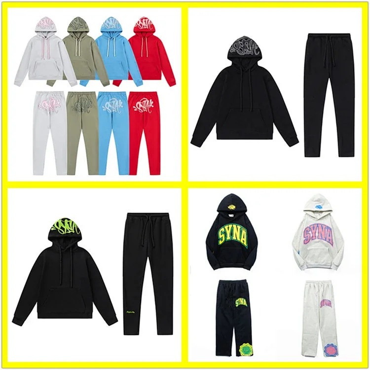 Syna 2024 hoodie sweatshirt + long pants set pure cotton