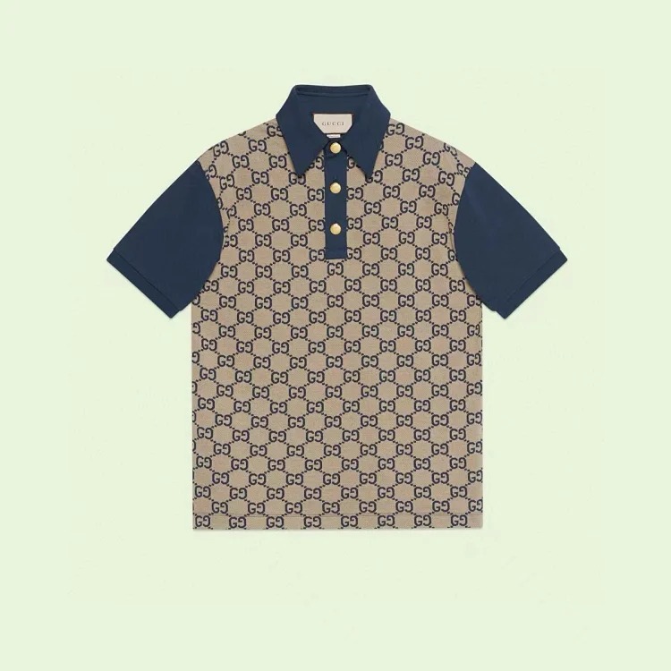 Louis Vuitton Gu classic old flower jacquard stand collar pl