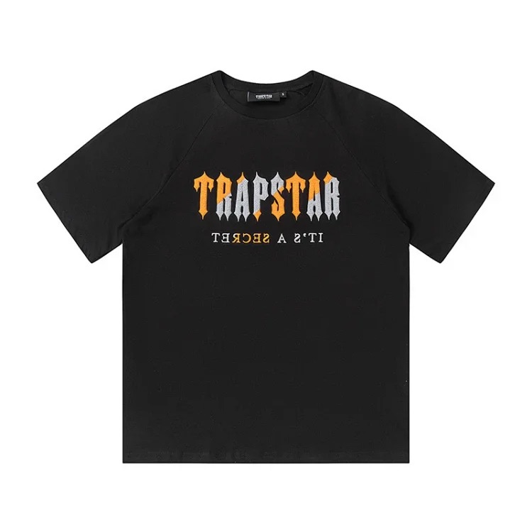 Trapstar gradient towel embroidered short-sleeved T-shirt summer sports casual shorts set image 2