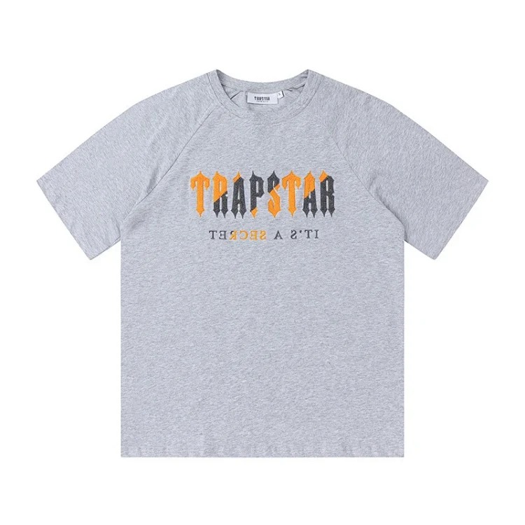 Trapstar gradient towel embroidered short-sleeved T-shirt summer sports casual shorts set image 4