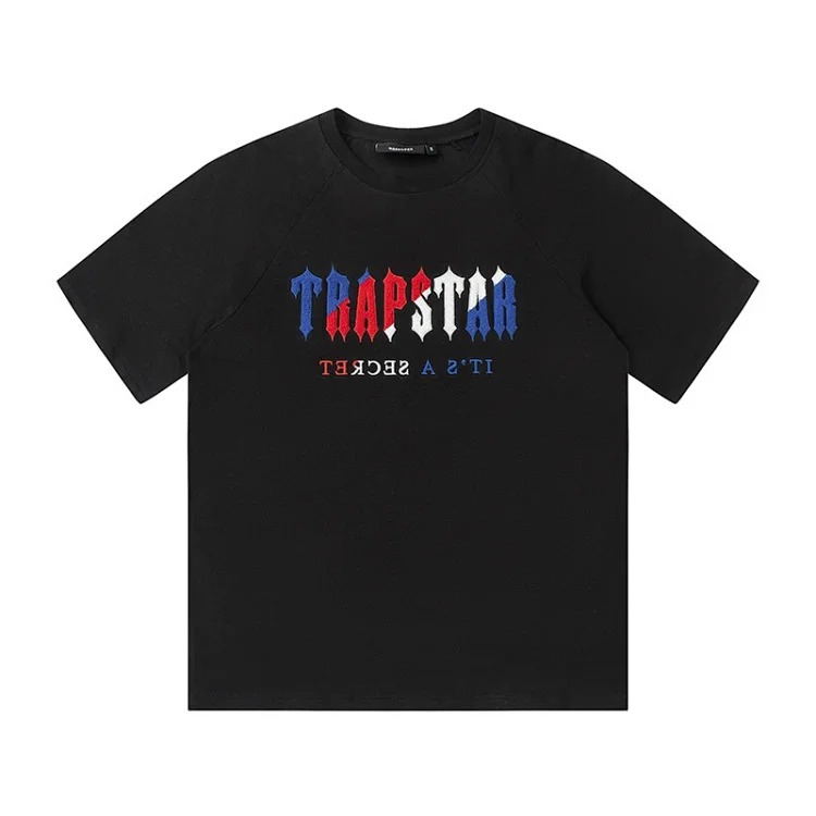 Trapstar gradient towel embroidered short-sleeved T-shirt summer sports casual shorts set image 6