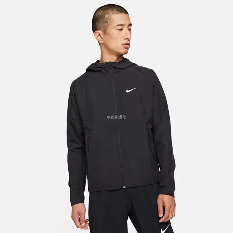 Nike men's running sports training breathable quick-drying sunscreen light jacket hooded