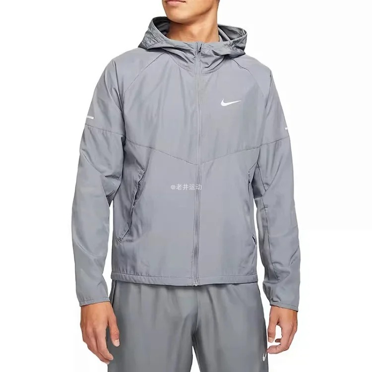 Nike men's running sports training breathable quick-drying sunscreen light jacket hooded