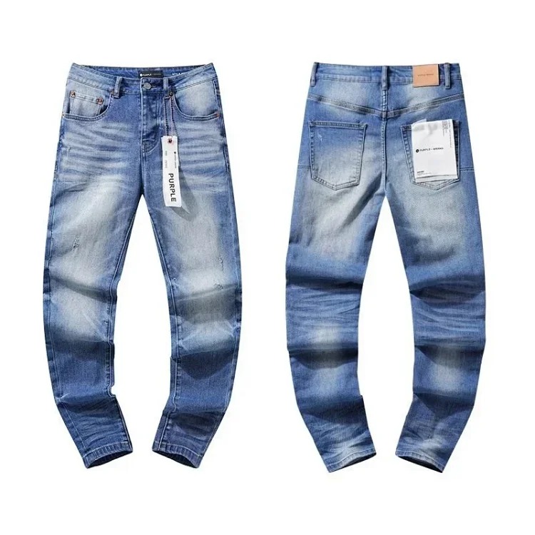 Cross-border European and American jeans retro ripped and handsome American style L-001
