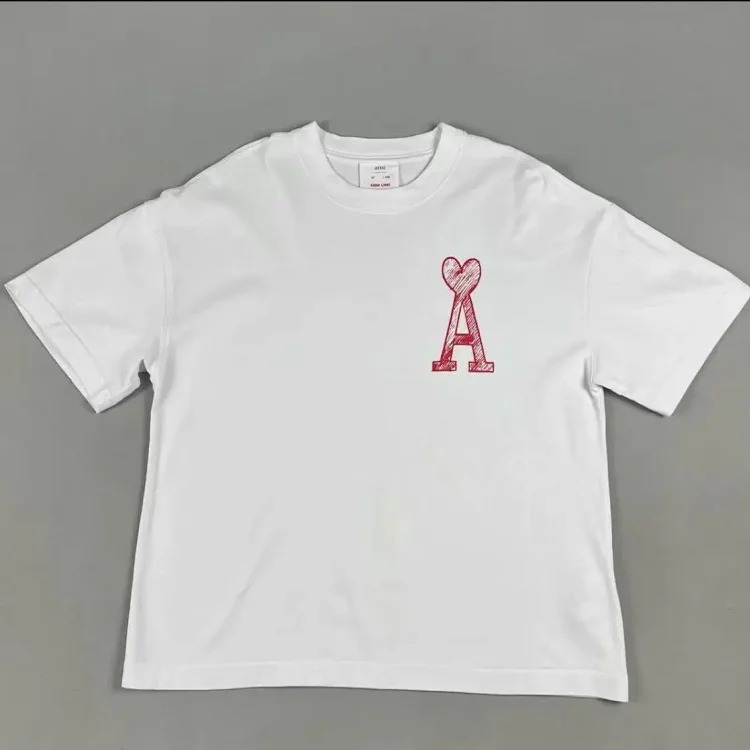 AMI Heart White Monster Short-Sleeve T-Shirt