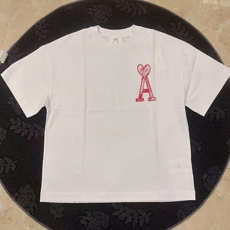 AMI Heart White Monster Short-Sleeve T-Shirt