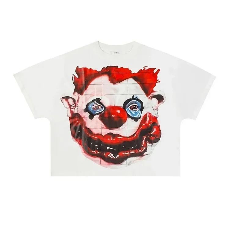 Mixed Emotion short-sleeved T-shirt men's and women's high street half-sleeve image 4