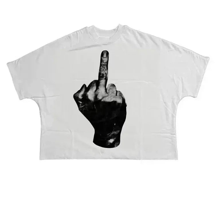 Mixed Emotion short-sleeved T-shirt men's and women's high street half-sleeve image 5