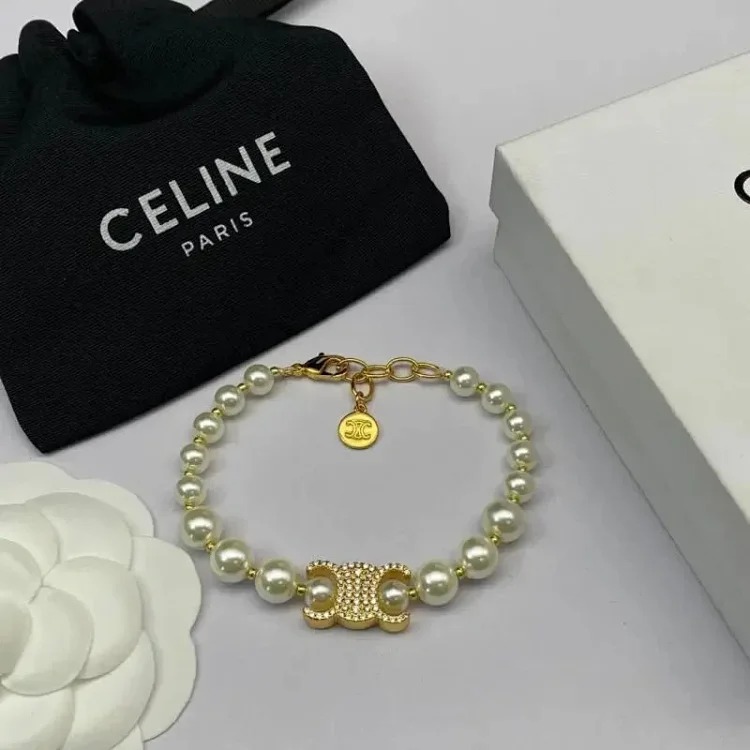 Celine Pearl bracelet, French Arc de Triomphe, versatile style, popular style, DIY Saijia bracelet, retro style