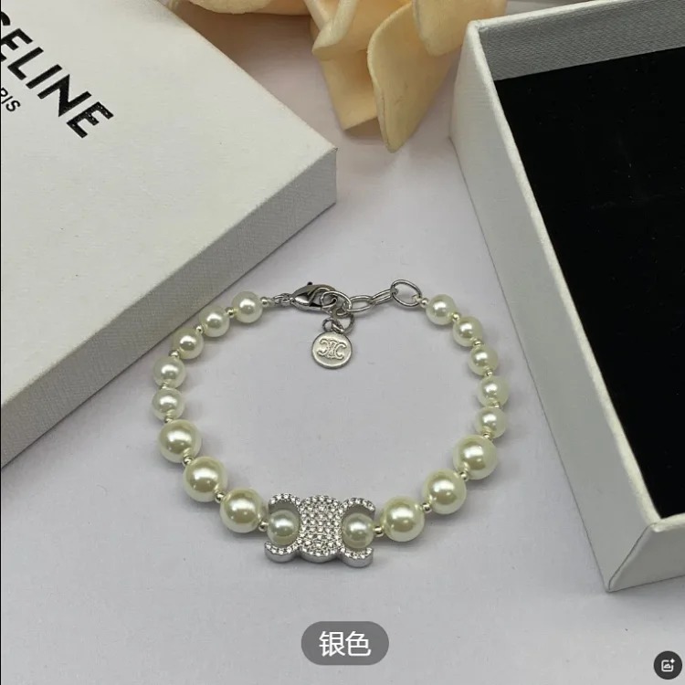 Celine Pearl bracelet, French Arc de Triomphe, versatile style, popular style, DIY Saijia bracelet, retro style