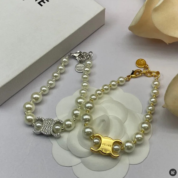Celine Pearl bracelet, French Arc de Triomphe, versatile style, popular style, DIY Saijia bracelet, retro style
