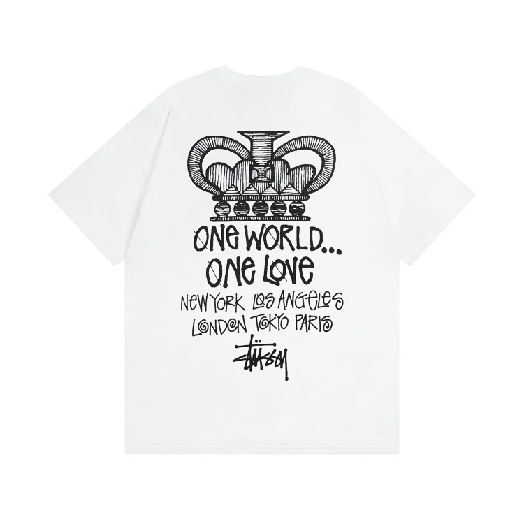 24 new classic short-sleeved stu skull plaid spider tai chi parade stu S t-shirt top trend 1 image 3