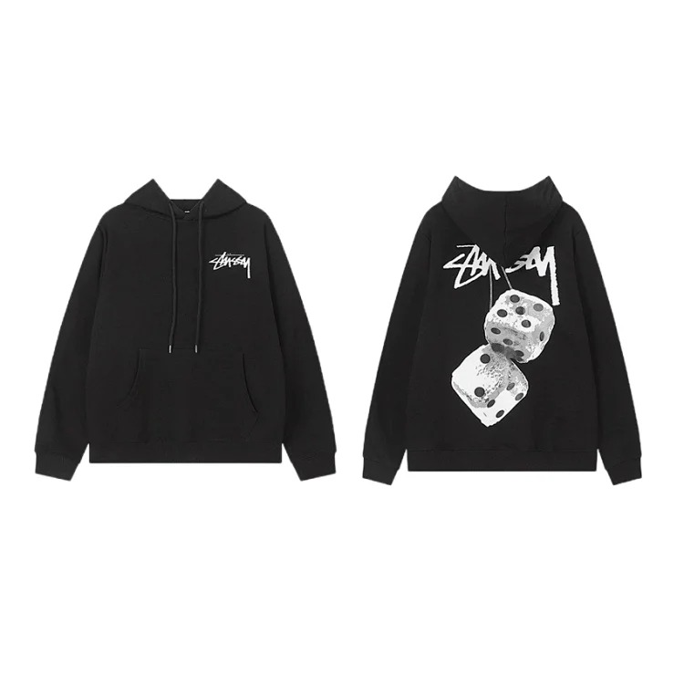 Terry cotton hooded sweatshirt