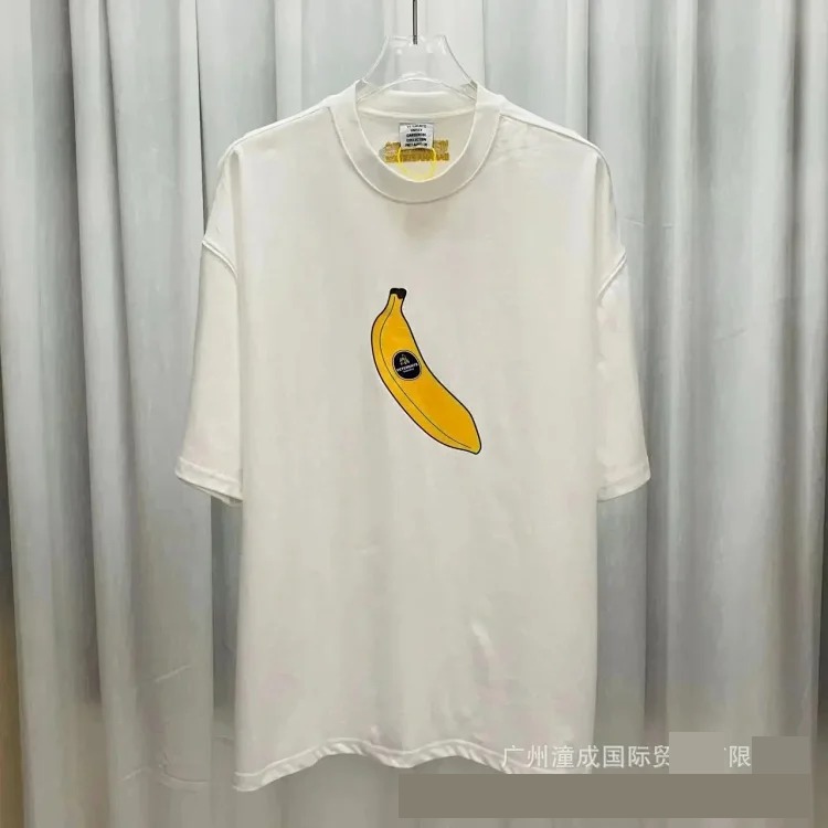 Wholesale collection VTM European and American trendy brand retro washed letter embroidery OS male and female couple loose short-sleeved T-shirt
