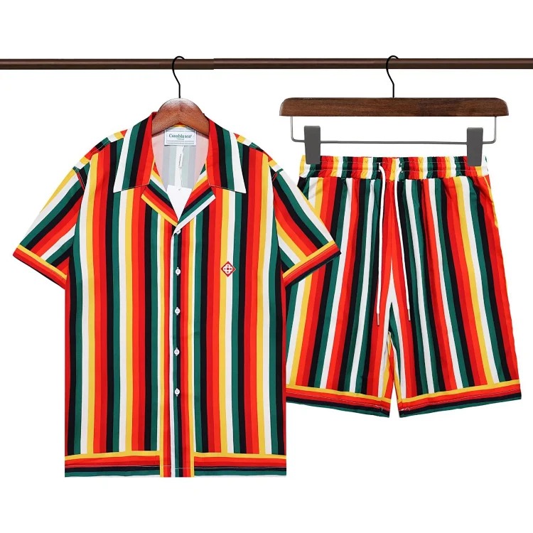 Casa Retro High Street Hip Hop Beach Short-Sleeve Set image 6