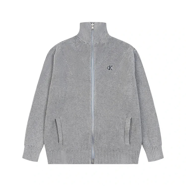 Calvin Klein CK Embroidered Stand Collar Sweater