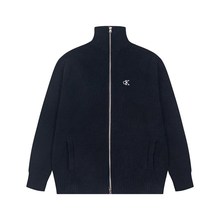 Calvin Klein CK Embroidered Stand Collar Sweater