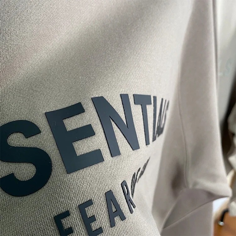 2021SS offset printed hooded sweatshirt ESSENTIALS sweatshirt trendy brand plus velvet street cross-border hot sale