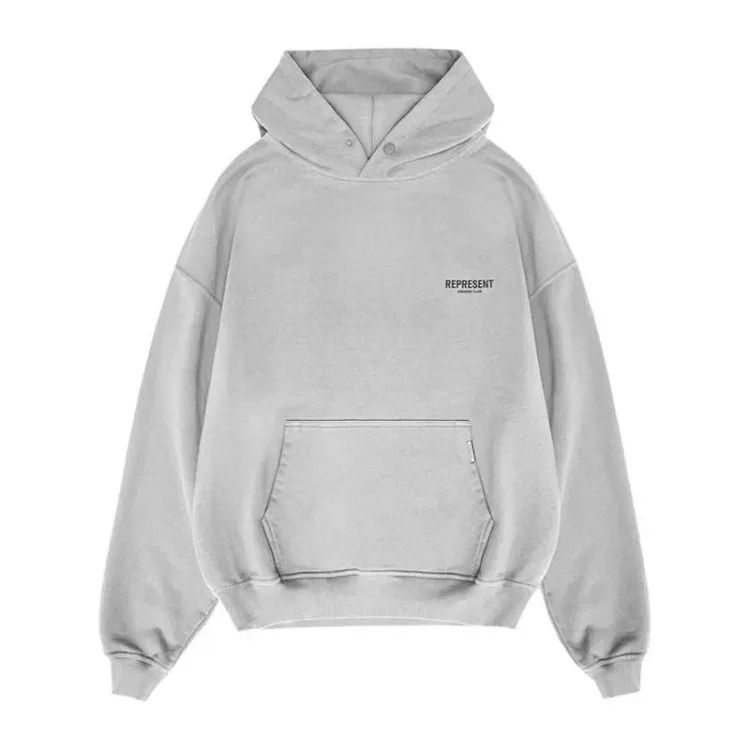 Lili-Represent basic classic letter print high street fashion brand simple and versatile couple hooded sweatshirt hoodie